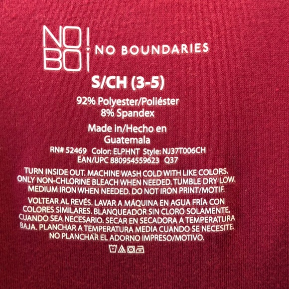 No Boundaries: NWOT vibrant maroon / gold tank top - Picture 3 of 4